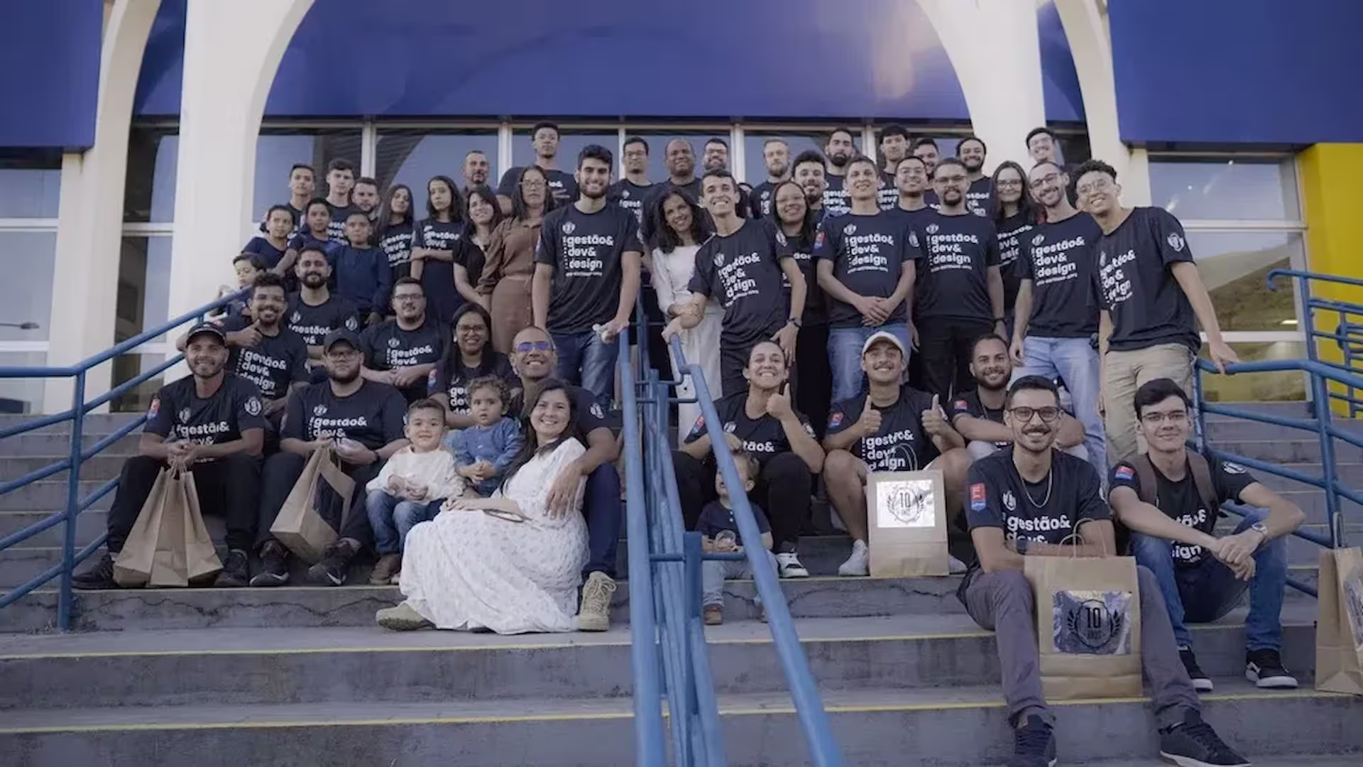 Time da Fasters reunido no encontro de 10 anos