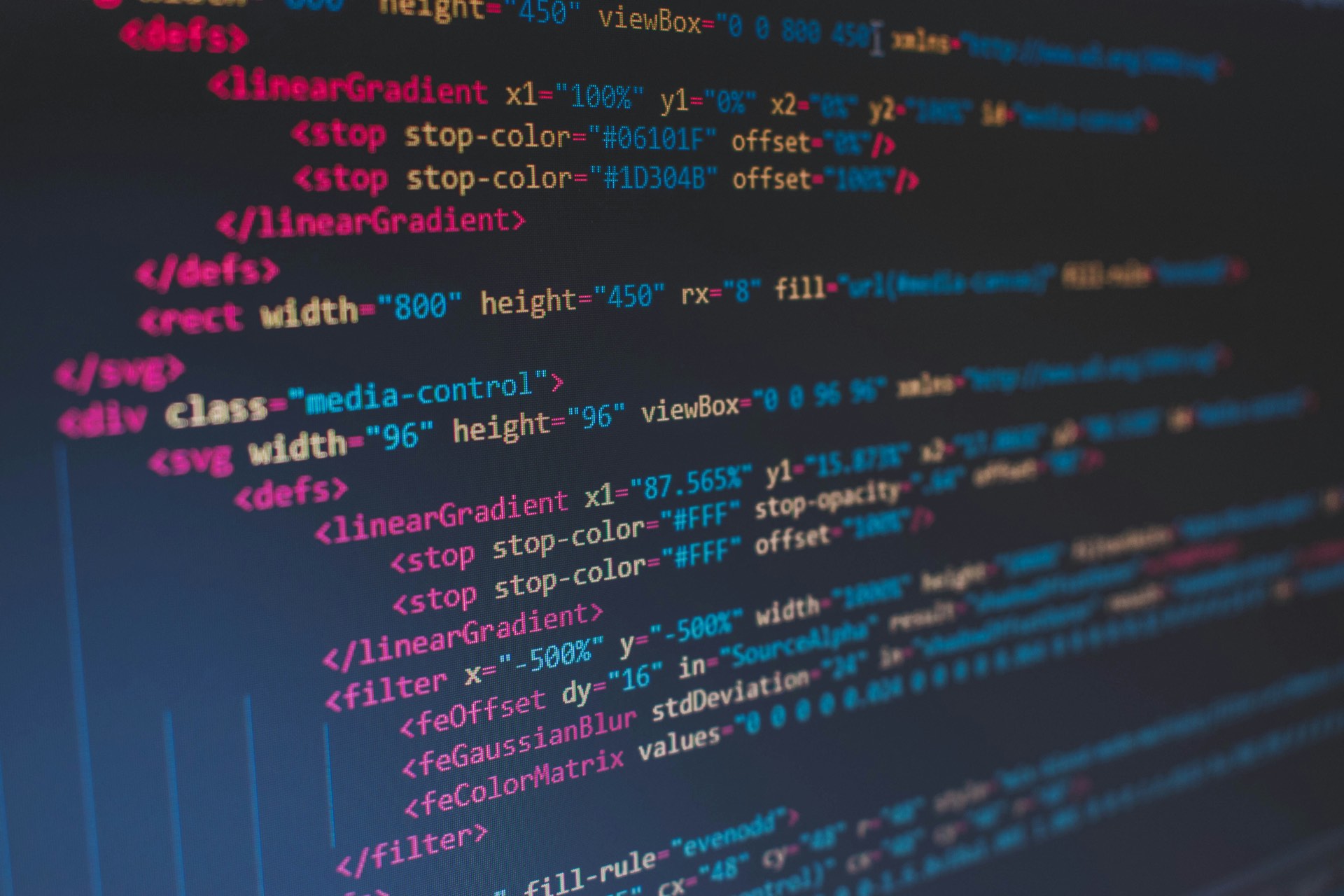 Código de um produto digital em desenvolvimento
